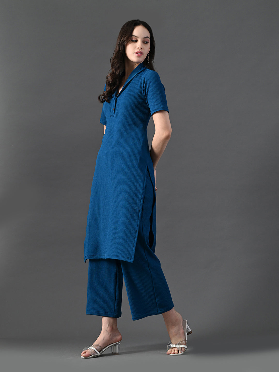 Myshka Women's Blue Kurta Set