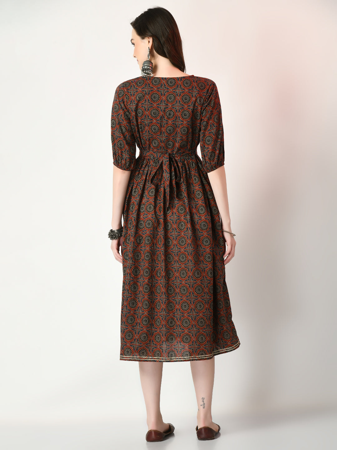 Women's Multi Empire Printed Dress Myshka