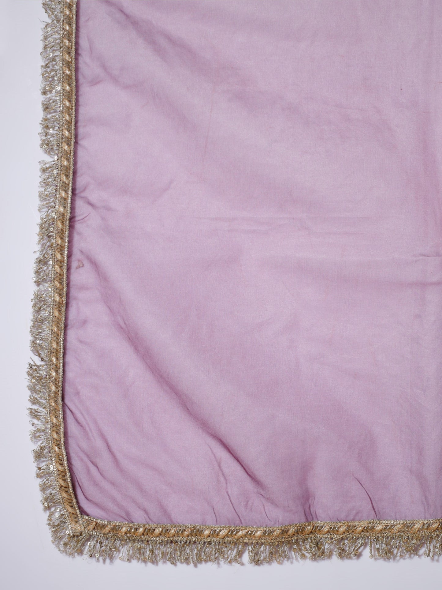 Women's Mauve Solid Kurta & Palazzos With Dupatta Myshka